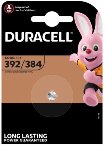 Duracell Knoopcelbatterij 392/384 - 10 x - Voordeelverpakking