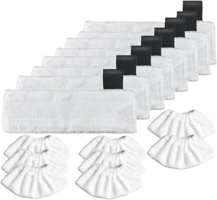 Stoomreiniger Doeken - Microvezel Pads - Grondig Reinigen - Specifiek voor EasyFix - 16 stuks - Wit