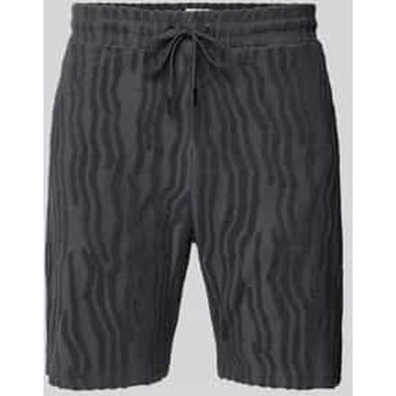 Regular fit sweatshorts met structuurmotief