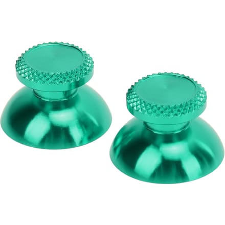 2 Pièces Métal Analog Grips Stick Thumbsticks Manette Alliage d'Aluminium Métallique Joystick Jeu Portable vert