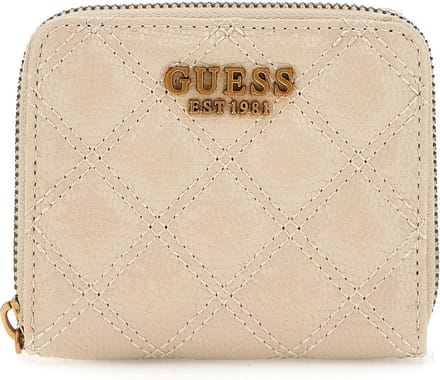 GUESS Portemonnee Giully Zip Around Wallet Almond Beige