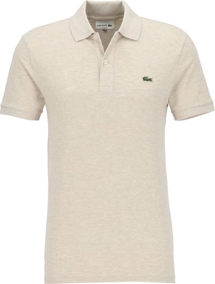 Lacoste Slim Fit polo - grijs beige