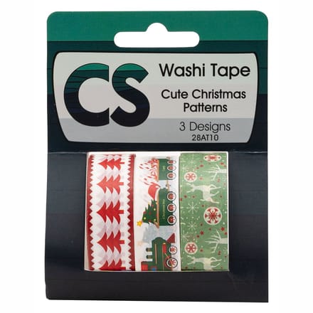 Colorations - Washi Tape Christmas 3 Rolls 5mtr.