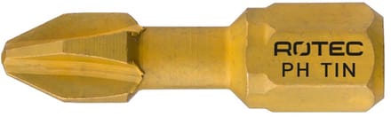 Rotec PRO Torsionbit PH 1, L=25, C6.3, TIN (vpe 10)