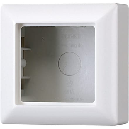 Jung AS581AWW Opbouwbehuizing Frame 1-voudig Alpine-wit 1 stuk(s)
