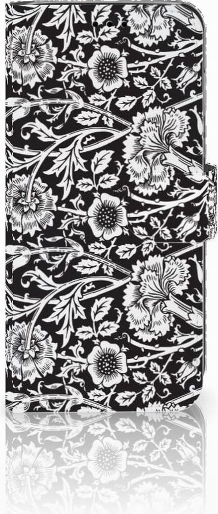 Huawei P20 Lite Hoesje Black Flowers