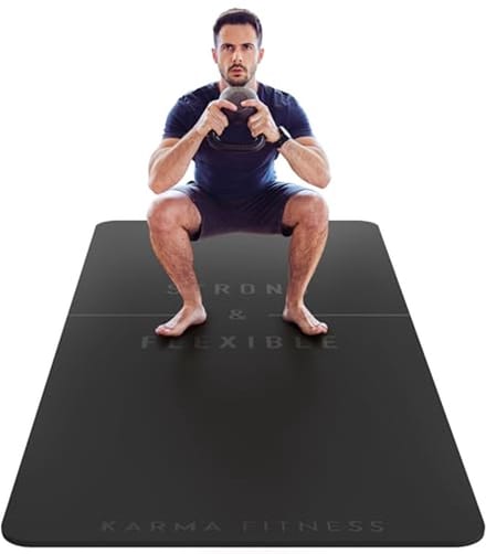 Extra brede en dikke yogamat voor thuis workouts - antislip en zweetbestendig