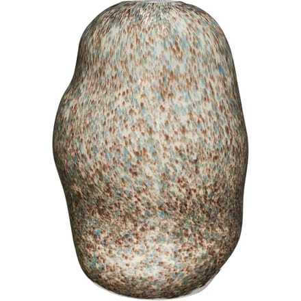 Decoratieve Glazen Vaas 30 cm - Bruin Marmor Effect