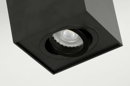 Lumidora Opbouwspot 71786 - BOHR - GU10 - Zwart - Metaal