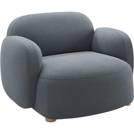 Northern Gem Loungestoel met Armleuningen - Brusvik 94 grey blue