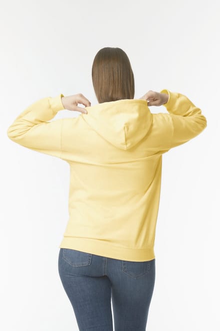 Gildan Sweater met capuchon Midweight Softstyle GISF500 - Yellow Haze - S
