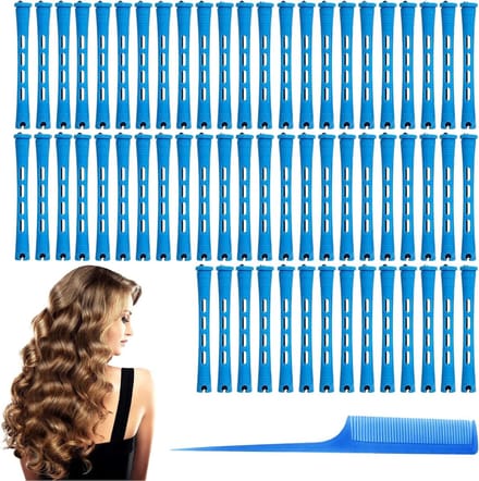 Anti-slip Haarrollers voor Korte Krullen - Koude Golfstaven, Permanent Krulstaven, Haarstyling Tools (60 Stuks)