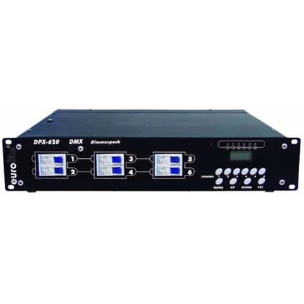 Eurolite DPX-620 DMX dimmer 6-kanaals