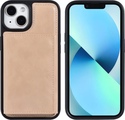 UNIQ Accessory Gouden Back Cover Wallet Case voor Apple iPhone 14 – PU Leer & Bescherming van Telefoon.