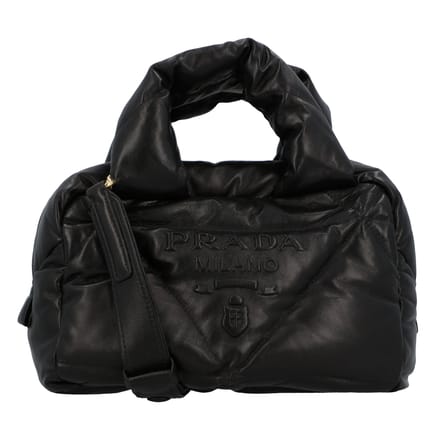 Prada leren handtas, zwart, damestas