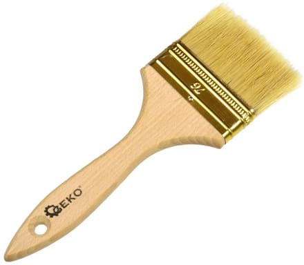 GEKO Universele verfkwast - 76 mm - Houten handvat - Gemengde haren