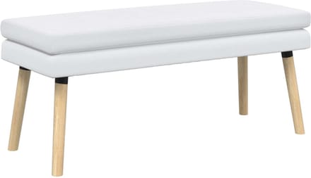 vidaXL - Dubbel-laags - bank - Wit - 110 - x - 40 - x - 47 - cm - Stof