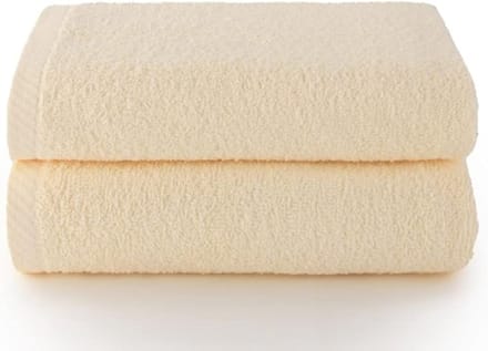 Grote badhanddoeken set met 2 gezichtshanddoeken - natuurkleur - extra absorberend