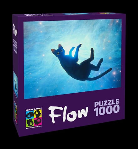 Puzzle 1000 Flow czarny kot - Puzzel 1000 Flow zwarte kat