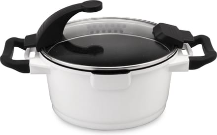 Essentials Kookpot Met Deksel Wit 16 Cm - Wit - PFAS-vrij