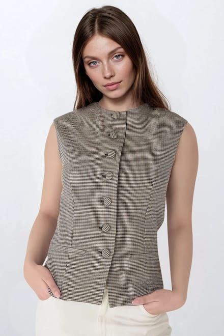 Gevlochten Fitted Coltrui Gilet