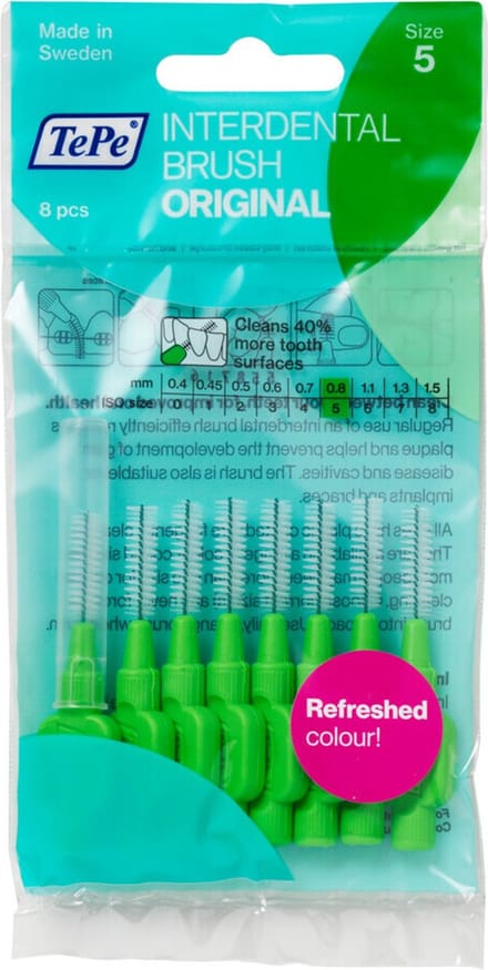 TePe - Interdentale Ragers Original 0,4 mm Roze - 6 x 8 stuks - Voordeelverpakking