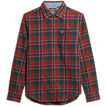 Katoenen geruite overhemd met lange mouwen Superdry