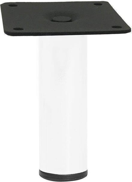 FLE - Stalen meubelpoot wit rond ø 3 cm en hoogte 10 cm