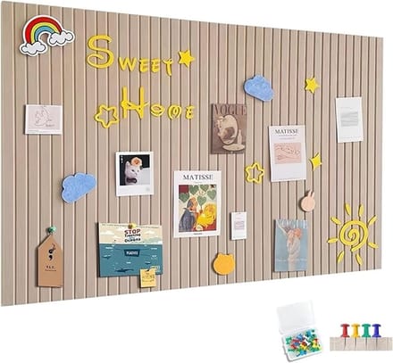 Zelfklevend vilten prikbord 90x60 cm met 30 naalden