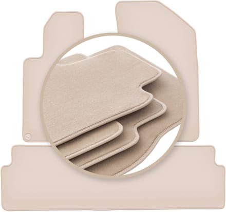PREMIUM beige matten voor: Peugeot 508 RXH achter compleet 2010-2018