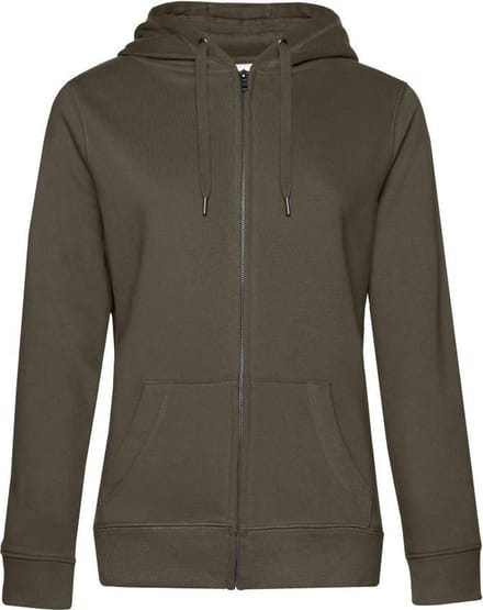 B&C Vrouwen/dames Koningin Hoodie (Kaki Groen)