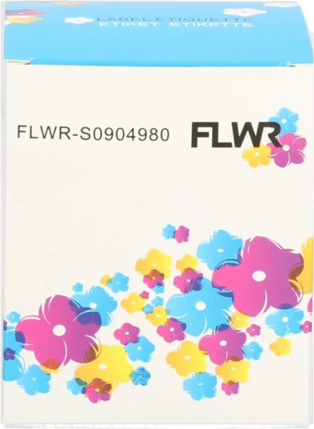 FLWR - Labelprinterrol / S0904980 / 4XL / 104X159 mm Wit - Geschikt voor Dymo