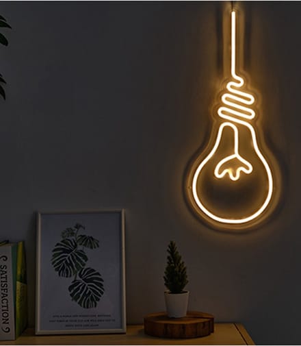 Ohno - Hanging Light Bulb - LED Neon Sign