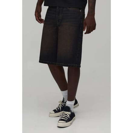 Regular Rigid Denim Jorts | Dark Wash | Size 44