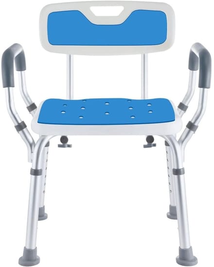DailySupplies® Douchekruk met Armsteun - Douchekruk - Extra Stevig - Blauw en Wit