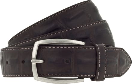 Vanzetti Leren Riem 35mm Leather Belt W100 Dark Brown Donkerbruin