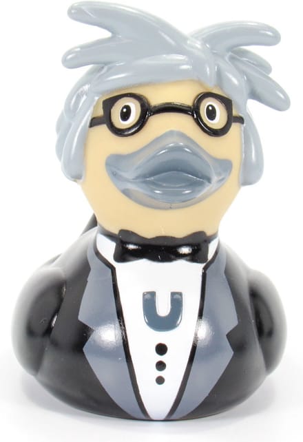 Deluxe POP ICON DUCK   Andy Warhol  Duck van Bud Duck: Mooiste Design badeend ter Wereld    10CM