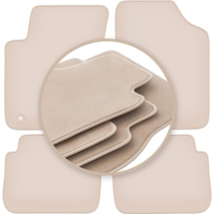 PREMIUM beige matten voor: Hyundai i10 hatchback 2007-2013