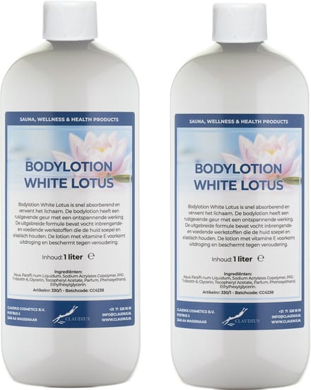 Bodylotion White Lotus 1 Liter - set van 2 stuks