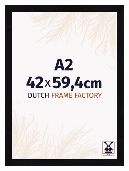 Fotolijst A2 42x59,4 cm - MDF - Zwart Hoogglans - Praag