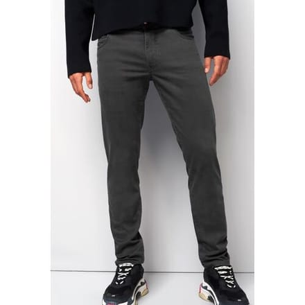 Meyer Broek M5 Five High Performance Satin Organic Cotton Blend 5-Pocket Dark Grey / male