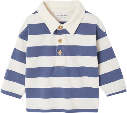 Vertbaudet Gestreept polo t-shirt voor baby's met lange mouwen