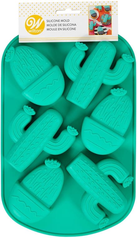 Wilton Siliconen Mal - Cactus en Woestijn - Bakvorm voor Mini Cakes, Muffins en Koekjes