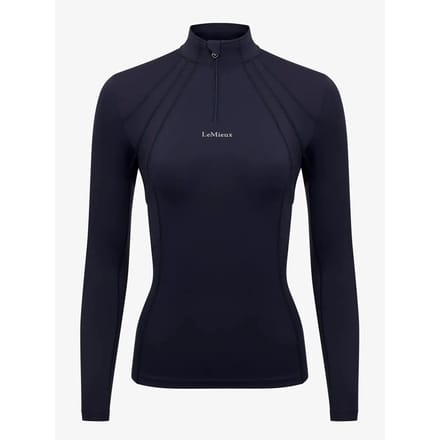 LeMieux Mia Mesh Long Sleeve Base Layer Navy - maat 34