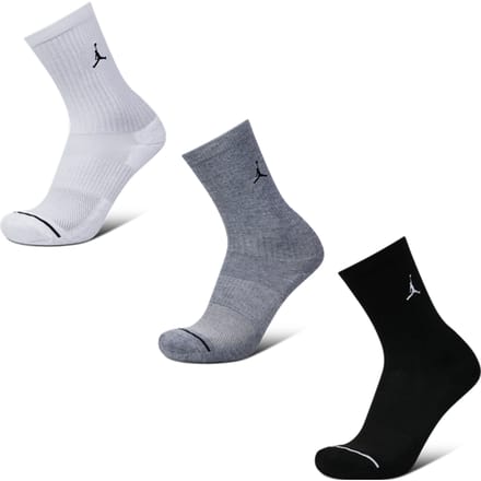 Jordan Everyday Cushioned Crew 3 Pack Sokken Unisex - Wit - Maat 43 - 46
