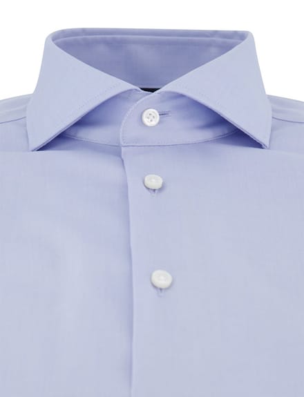 Zakelijk slim fit overhemd BOSS One lichtblauw