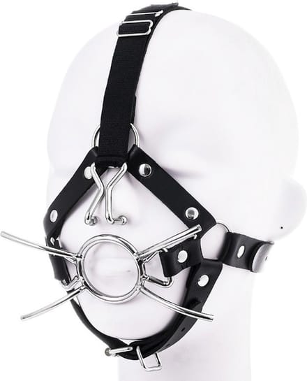 PU leren masker mondknevel en neusklem