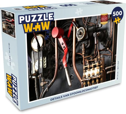 Puzzel Details van stoomtrein - Legpuzzel - Puzzel 500 stukjes