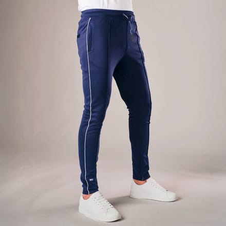 Muscle Up® Trainingsbroek Heren - Extra Lang - Tapered Fit - Blauw - S