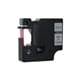 DYMO S0720520 / 45012 tape rood op transparant 12mm (huismerk)